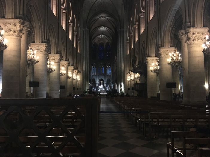 interior notre dame cathedral